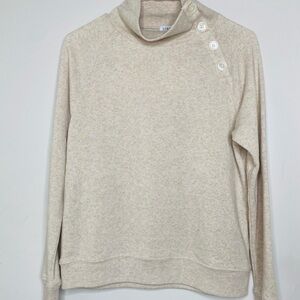 J. Crew Cream Cowl Neck Sweater